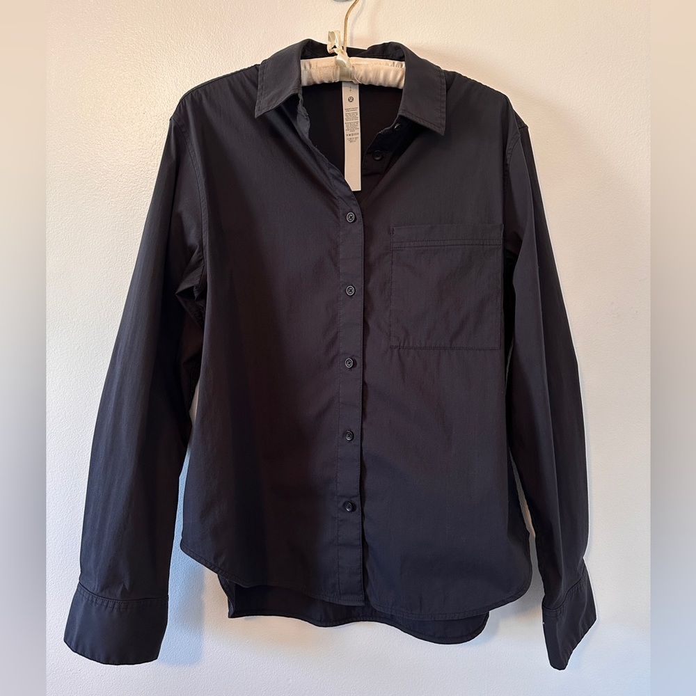 lululemon Relaxed-Fit Cotton-Blend Poplin Button-Down Shirt